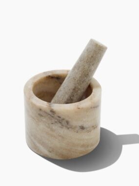 Verve Culture Marble Mini Mortar & Pestle  New